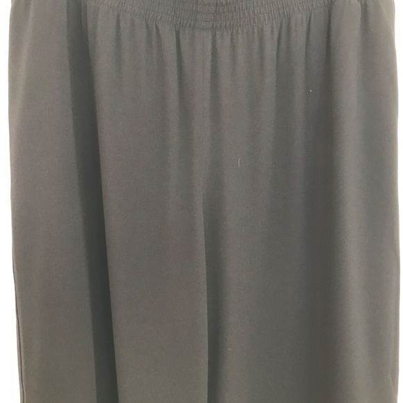 Aritzia Babaton black wide leg pants size 12 elastic waist corporate girlie - Picture 2 of 10